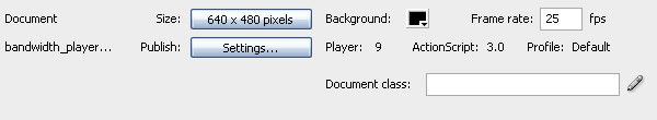 Flash bandwidth streaming video player