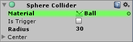 Collider with physic material.