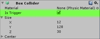 Collider is a trigger.