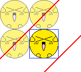 Different axis.