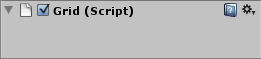 The grid object's inspector.