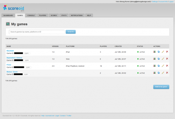 Game Screen