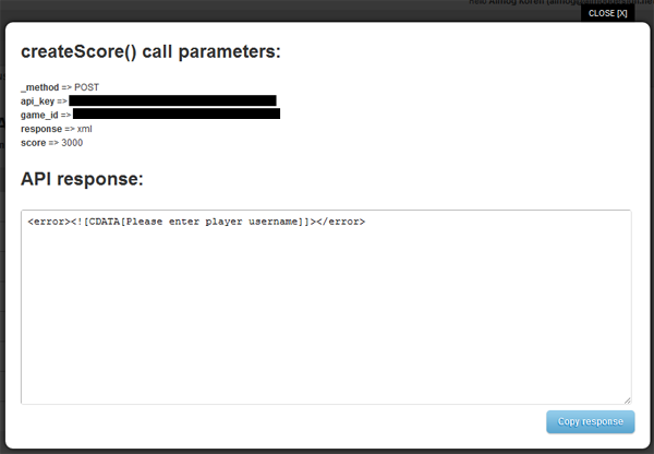 Score Saved Error