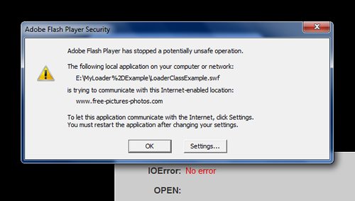 Player Security Warning