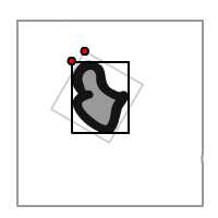 A rectangle tightly bounding graphic instance .