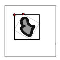 A rectangle tightly bounding graphic instance .