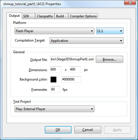 Project properties