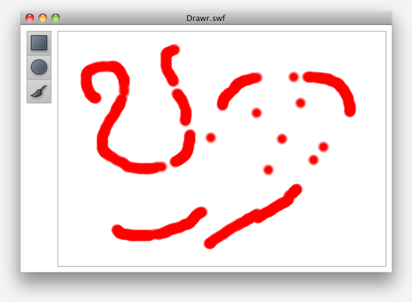 The brush tool a-brushing