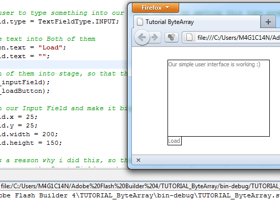 a Simple user interface